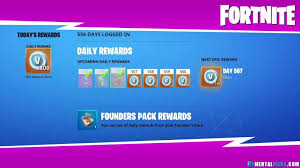 Fortnite Daily Login Rewards List Mentalmars