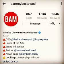 This category is for surnames found in the english language. Bam Bam Includs Teddy A S Surname On Her Instagram Profile Few Days After Their Marriage Nigeria News Africa News World News Nollywood Times