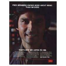 1979 3M: Fred Weinberg Knows More About Music Vintage Print Ad