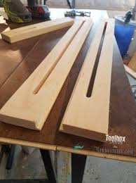 It's cut using a router with a straight bit. How To Make A Dado Jig For Palm Router Sawdust Girl