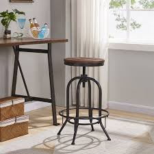 Leyt Swivel Adjustable Height Bar Stool Bar Stools High Top Tables Bar Table