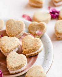 Healthy vegan oatmeal cookiesthis healthy kitchen. Heart Shaped Vegan Almond Cookie Sandwiches Gluten Free Oil Free A Stepfull Of You