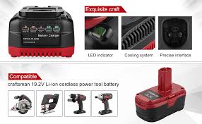 Craftsman lithium 320.28127 operator's manual. Energup 5 0ah 19 2volt Lithium Battery Replacement For Craftsman C3 Xcp Battery Craftsman 19 2v Battery Charger For 130279005 1323903 130211004 Craftsman 19 2v Battery