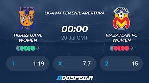 Scorebat was covering mazatlan vs tigres in . Tigres Uanl Women Mazatlan Fc Women Live Score Stream Odds Stats News