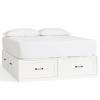 Many platform beds come with storage drawers built under the mattress platform. 1