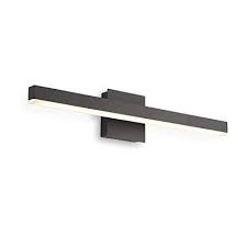 Two white bulbs sit against a rustic farmhouse style bath vanity lights: Joossnwell Led Bathroom Vanity Lighting Fixture Morden Bath Light Bar 23 62inch Black Wall Sconce 14w 4000k A Led Bathroom Light Fixtures Black Wall Sconce