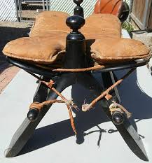 Vintage egyptian camel saddle, bench or stool, leather wood. Vintage M Hayat Bros Peshawar Pakistan Inlaid Brass Camel Saddle Seat 292993015