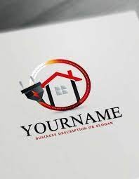 Make Your Own House Electrician Logo With Free Logo Maker Electrician Logo Electrician Logo Design Free Logo