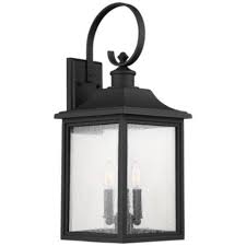 Moray Bay 24 High Black 3 Light Outdoor Wall Light 42f27 Lamps Plus Outdoor Wall Light Fixtures Wall Lights Outdoor Wall Lighting