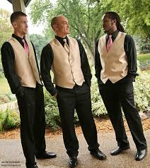 Black And Gold Vest Pin By Southern Minnesota Bride Magaz On Groom Groomsmen Black Gold Wedding Groomsmen Attire Black Black Bridesmaids