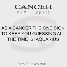03 cancer's celestial longitude spans from 90 degrees to 120 degrees. Cancer Fact As A Cancer The One Sign To Keep You Guessing All The Time Is Aquarius