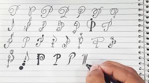 In a continuous line, draw peaks and valleys that look just like a chevron pattern prior to trying any words. How To Design Letter P In Different Ways All About English Youtube