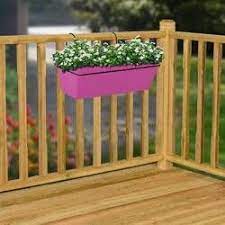 cobraco powder coated metal railing planter reviews wayfair planters plastic hanging fake vines hobby lobby