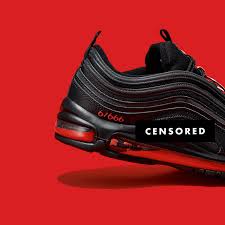 Lil nas x poses with his custom satan shoes, his own version of nike's classic air max 97, which are said to contain a drop of human blood. Satan Shoes