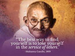 Thank You To All Our Volunteers And Supporters For Living This Mantra Learn More About These Amazing People Here Https Gandhi Service Quotes Mahatma Gandhi