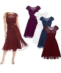 Ad Ebay Womens Ladies Bridesmaid Lace Gown Chiffon Party Evening Dress Cocktail Clubwear Lace Gown Women S Evening Dresses Dresses