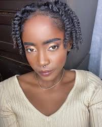 Twist out with side flat twists 27 Twist Hairstyles Natural With Extensions