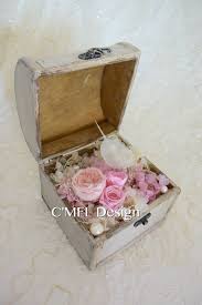 潘朵拉的盒子永生花 由1朵奧斯丁玫瑰和2朵粉色系玫瑰爲主軸搭配粉色漸層紫繡球花size w 13x14 h 12 5 cm