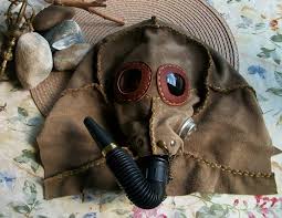 Beneath the oval, extend a long, curved line, enclosing a shape that extends from one end of the oval to the other. How To Make A Gas Mask Basic Principles And Methods
