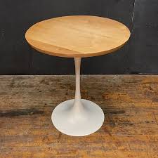 Vintage 1960s Mid Century Burke Birch White Tulip Table Like Tulip Table Tulip Side Table Table
