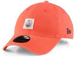 Edmonton Oilers New Era Nhl Stamped Logo Slouch 9fifty Strapback Cap Strapback Cap Edmonton Oilers Oilers