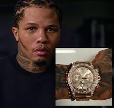 Gervonta Davis shows off his $1 million diamond settled custom Rolex  Daytona.