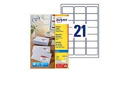 Check spelling or type a new query. Avery Self Adhesive Address Mailing Labels Inkjet Printers 21 Labels Per A4 Sheet 2100 Labels Quickdry J8160 White Buy Online In Antigua And Barbuda At Antigua Desertcart Com Productid 48999485