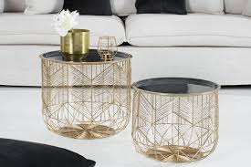 Eleganter Couchtisch Storage 42cm Gold Grau Aufbewahrungskorb Mit Tablett Riess Ambiente De Couchtisch Aufbewahrungskorbe Couchtisch Korb