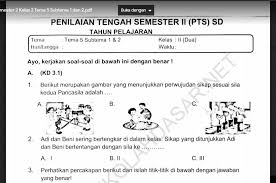 Download kumpulan soal uts kelas 3 semester 2 lengkap (ulangan tengah semester) untuk mengukur kemampuan kognitif siswa pada pertengahan bahasa jawa (219 kb) terdiri dari 5 soal jawaban singkat berdasar cerita, 15 soal pilihan ganda, 10 soal jawaban singkat, dan 5 soal uraian. Soal Penilaian Tengah Semester 2 Kelas 2 Tema 5 Subtema 1 Dan 2 Sekolahdasar Net