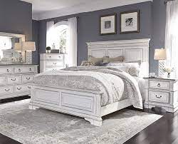 Check spelling or type a new query. Abbey Park Panel Bed 6 Piece Bedroom Set In Antique White Finish By Liberty Furniture 520 Br Qpbdmn