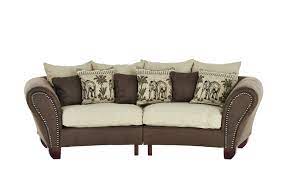 Ein big sofa kolonialstil bildet das herzstück des zimmers. Smart Big Sofa Nadja Beige Braun Mobel Hoffner