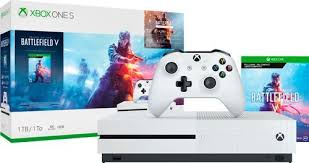 Microsoft Xbox One S 1tb Battlefield V Bundle With 4k Ultra Hd Blu Ray White Larger Front Xbox One S Xbox One S 1tb Xbox One