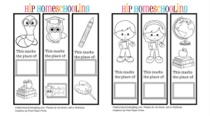 Free coloring pages to print or color online. Free Printable Bookmarks To Color And Personlize