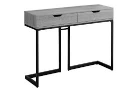 A wide catalogue of modern console tables for the hallway as well as space saving solutions as extending console tables turning into proper dining tables. Grey Contemporary Hall Console Table With Storage At Gardner White