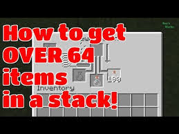 Ever feel overwhelmed trying to figure out how to sort and organize through the 1,000+ items that are in the game? How To Get Over 64 Items In A Stack Minecraft Youtube