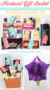 Husband Gift Basket 10 Things I Love About You Gifts For Hubby Ldr Gifts Gift Baskets