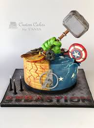 Just a kid from brooklyn. Superhero Cake Avengers Birthday Cakes Marvel Birthday Cake Thor Cake