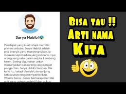 Check spelling or type a new query. Tutorial Cara Mengetahui Arti Nama Dan Kepribadian Kita Youtube