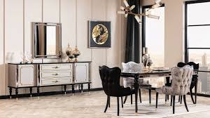 Retro Luxury Yemek Odasi Takimi Mobilya Fikirleri Mobilya Ev Dekoru