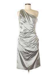 details about suzi chin women silver cocktail dress 8