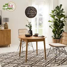 Runder esstisch büro tisch tische küchen esszimmer rundtisch holz esszimmer neu. Nordicstory Ausziehbarer Esstisch Massives Nordisches Eichenholz Oak Store