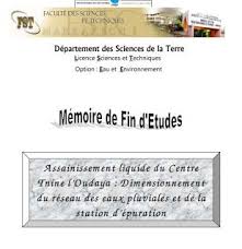 Pfe Sur Le Dimensionnement D Un Reseau D Eaux Pluviales Et D Une Step Cours Assainissement Urbain Assainissement Eau Pluviale Eau