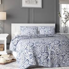 Comforter set includes 1 king comforter, 2 shams, and 1 embroidered decorative pillow. Farmhouse Rustic King Bedding Sets Birch Lane