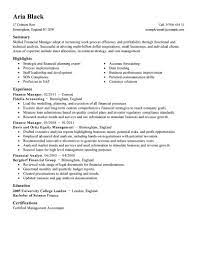 Finance intern having little to no experience in finance can make it a challenge for a job seeker to write a finance resume. Best Finance Manager Resume Example Livecareer