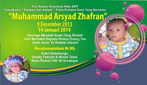 25 Contoh Undangan Aqiqah Dan Kartu Ucapan Yang Bisa Di Edit Dan H Undangan Kartu Bayi Desain Sampul Buku