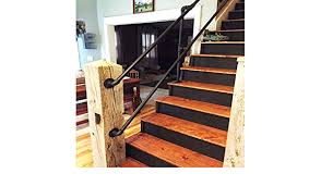 Follow these instructions to replace stair rail balusters. Stair Railing Handrail Railing For Indoor Stairs Industrial Metal Wrought Iron Water Pipe Design Black Iron Loft Villa Banister Outdoor Decoration Kit Adjustable Size Size 14ft 420 Cm Amazon De Diy Tools