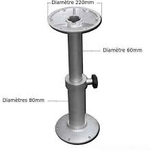 pied de table telescopique pour camping car et caravane cdiscount maison