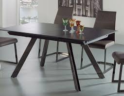 table a manger extensible design noire en ceramique maputo table a manger extensible mobilier design design