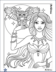 Pin By Coloring Pages For Adults On Coloring Pages Owl Coloring Pages Fairy Coloring Pages Coloring Pages For Girls