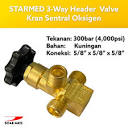 Jual STARMED 3 Way Header Valve - Kran Sentral Gas Medis - Jakarta ...